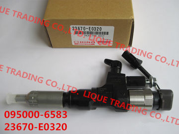 Inyector de combustible común del carril 095000-6580, 095000-6582, 095000-6581, 095000-6583 para HINO J08E 330PS 23670-E0320, 23910-1460 proveedor
