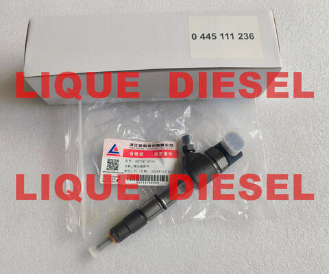 Inyector de combustible genuino 0445111236 0445111005 Inyector de tren común 0 445 111 236 0 445 111 005 445111236 445111005 proveedor